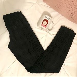 Boxeur des Rues cheetah print black leggings